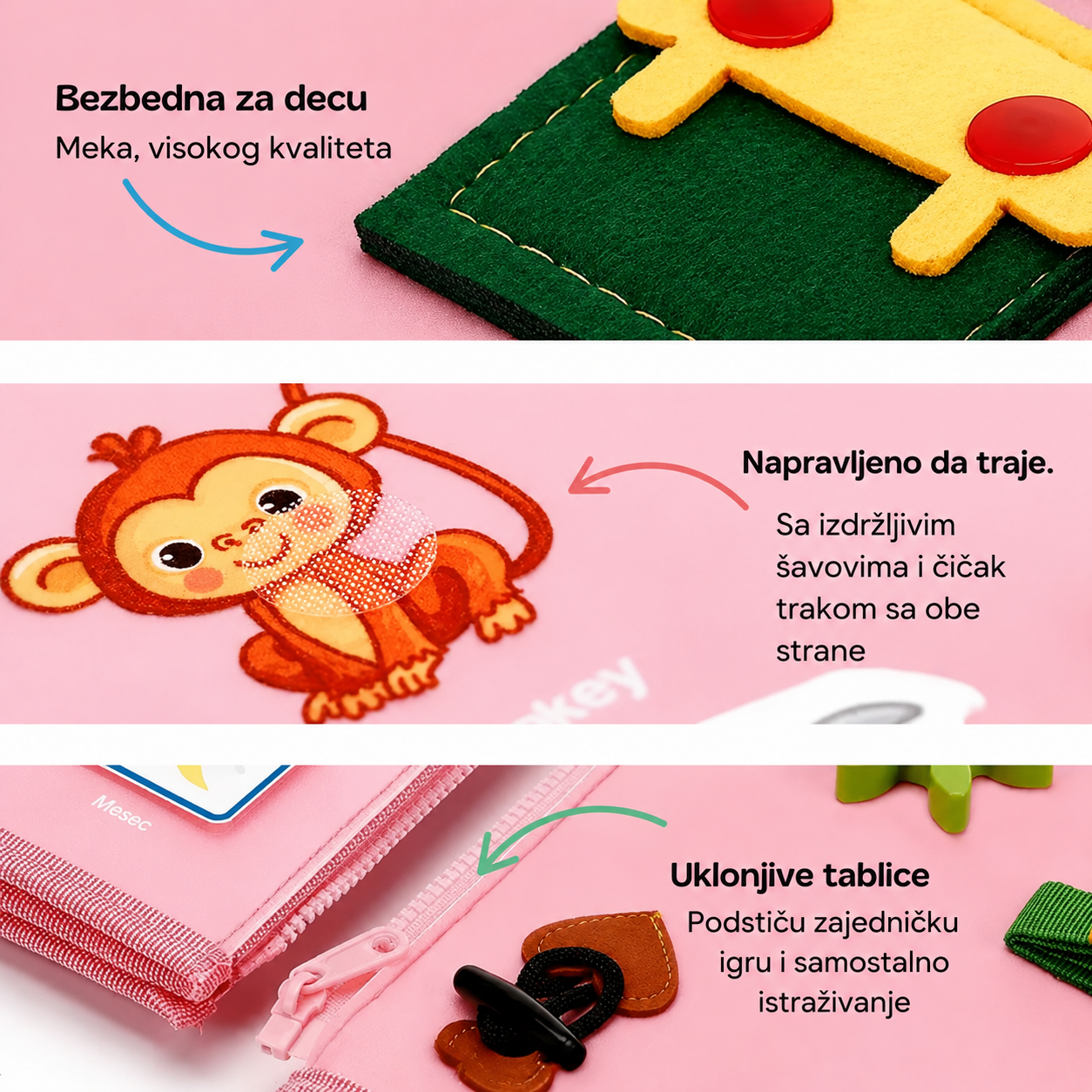 Montessori Busy Board za Decu – Edukativna Igračka Bez Ekrana