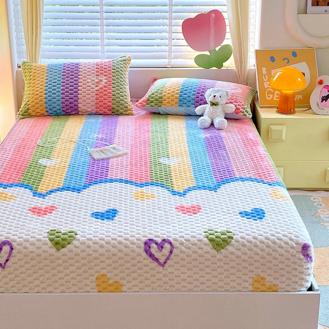 Zimska plišana čaršav-navlaka sa lastišem – ekstra mekana i topla