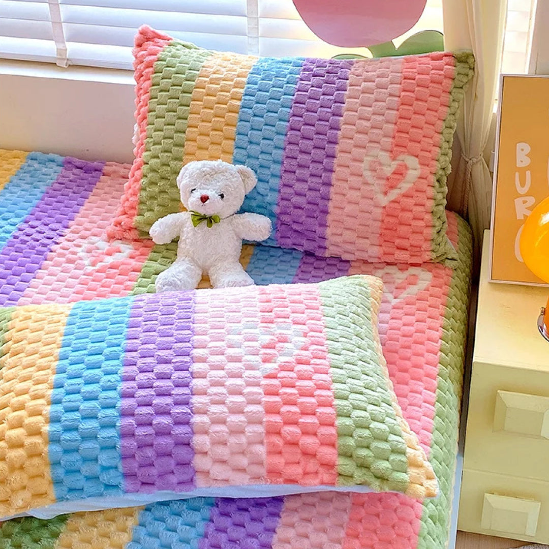 Zimska plišana čaršav-navlaka sa lastišem – ekstra mekana i topla